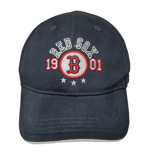 Fan Favorite Boy's Strapback Hat Black Adjustable Boston Red Sox Embroidered - Picture 1 of 8